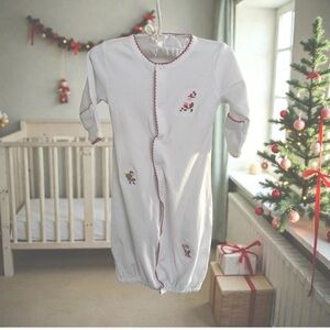 NEW Kissy Kissy Santa Christmas Candy Canes Boys One Piece Sz SM